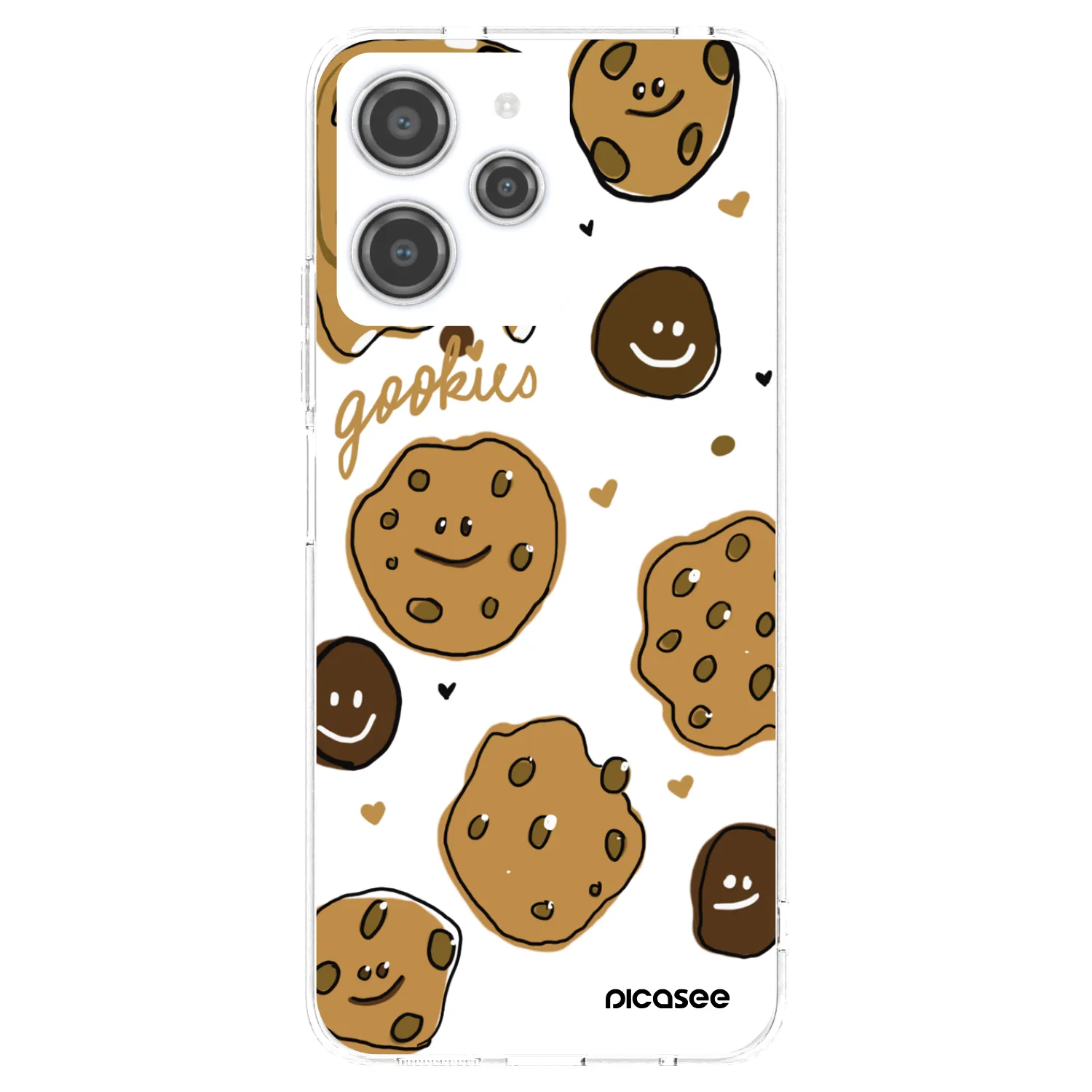 Picasee silikonowe przeźroczyste etui na Xiaomi Redmi 12 4G - Gookies