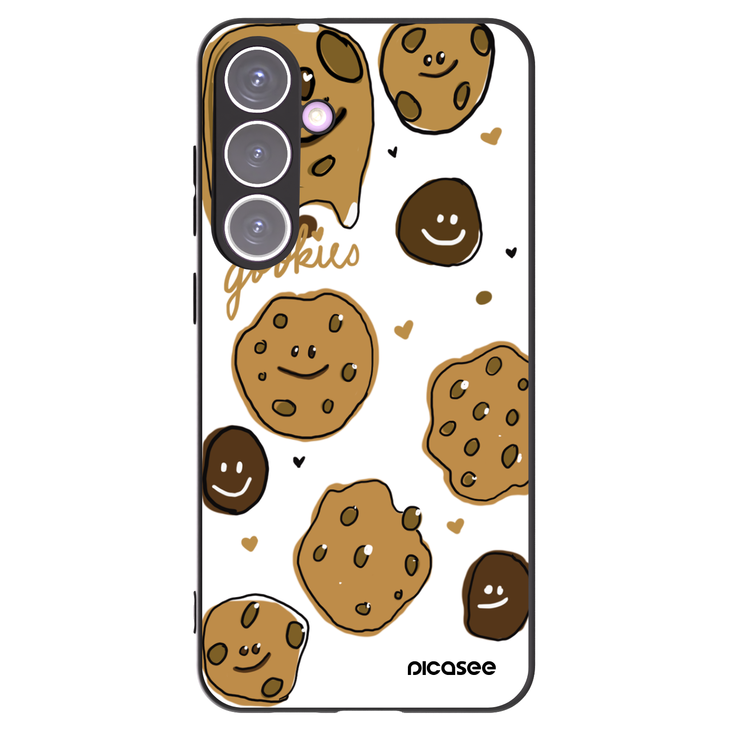 Picasee silikonowe czarne etui na Samsung Galaxy S24+ S926B 5G - Gookies