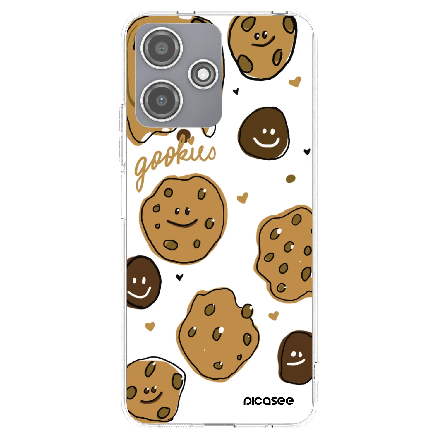 Picasee silikonowe przeźroczyste etui na Xiaomi Redmi 12 5G - Gookies