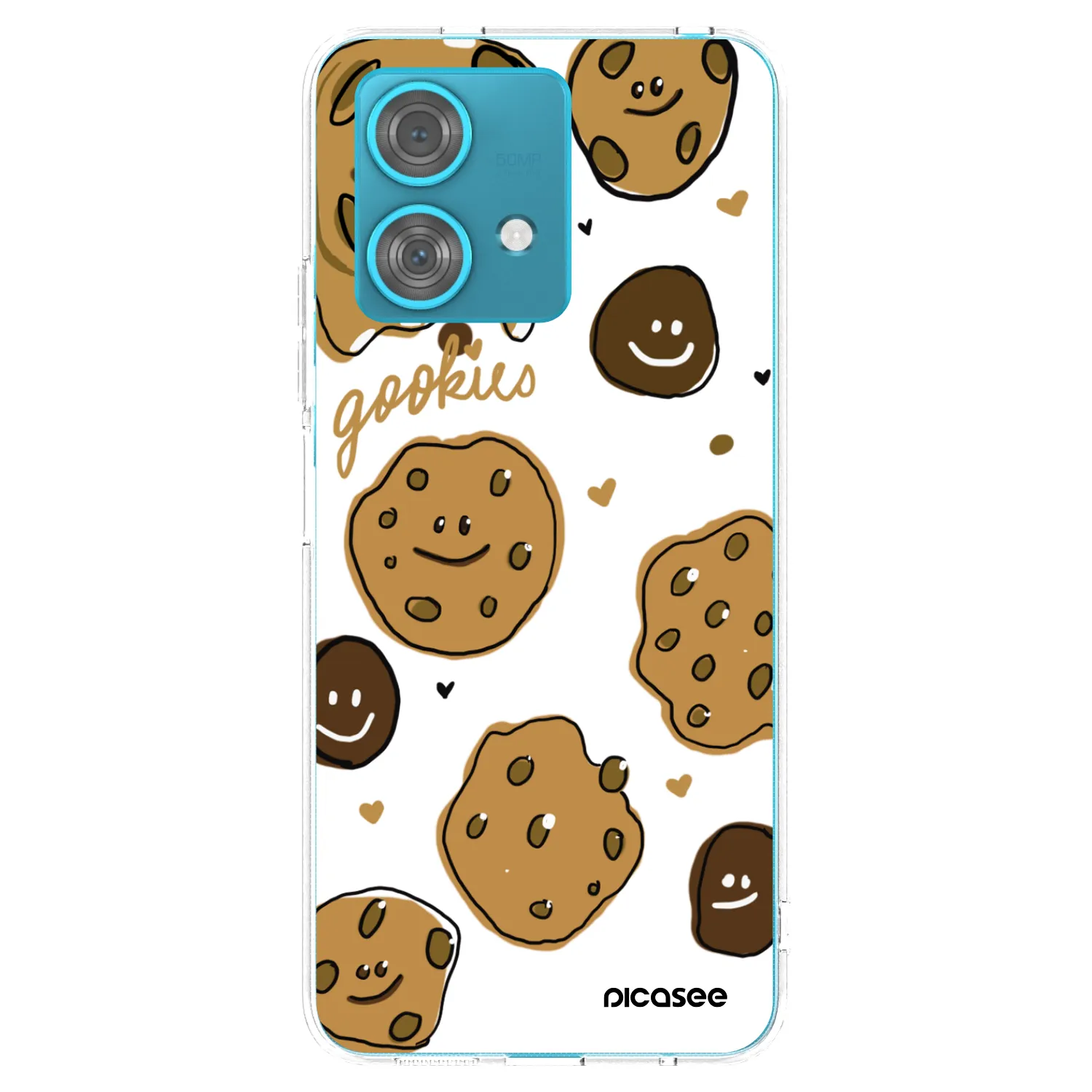 Picasee silikonowe przeźroczyste etui na Motorola Edge 40 Neo - Gookies