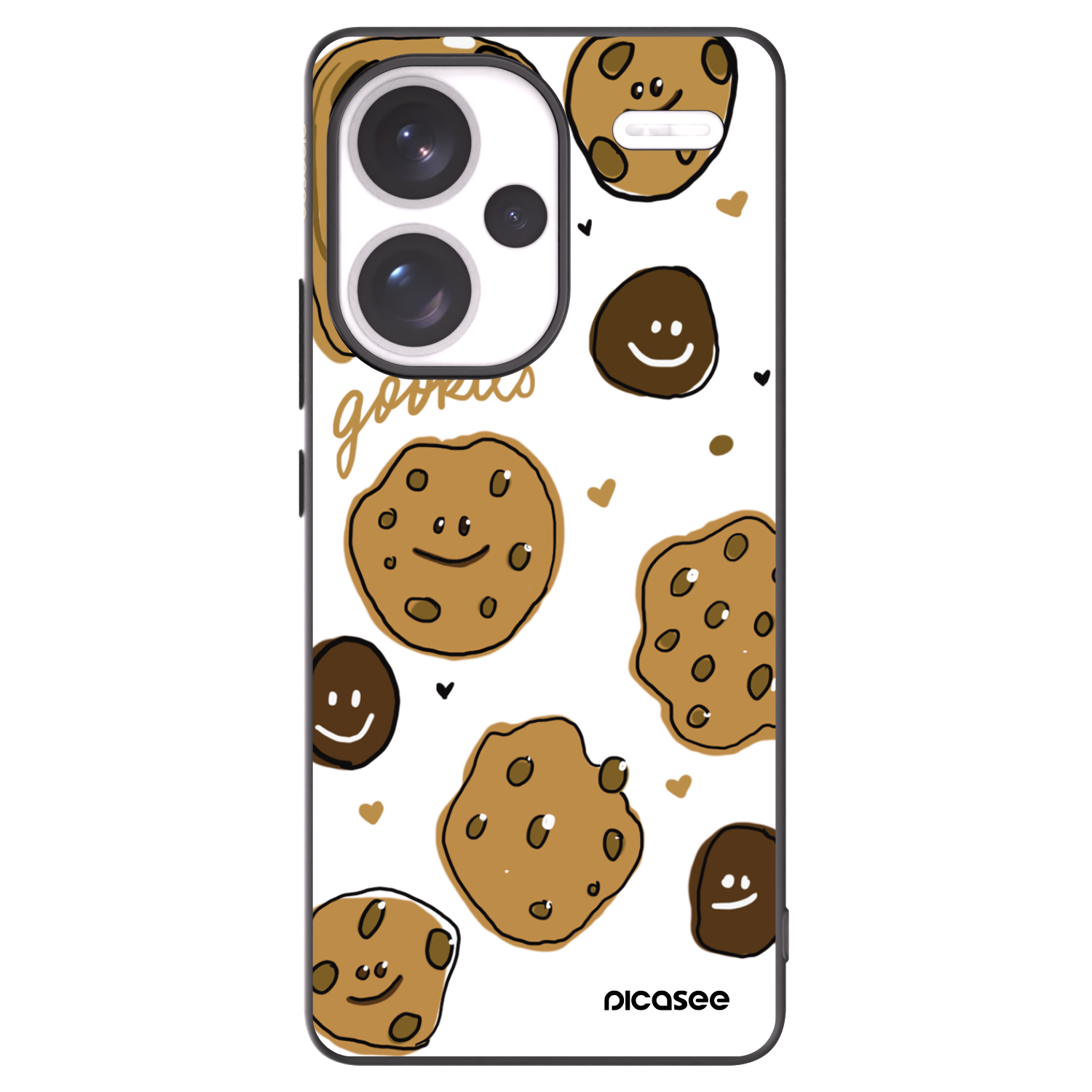 Picasee silikonowe czarne etui na Xiaomi Redmi Note 13 Pro+ 5G - Gookies