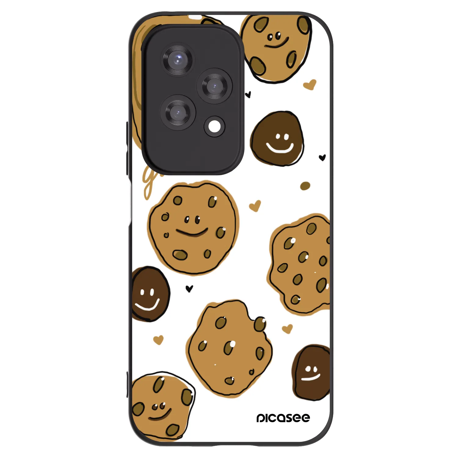 Picasee silikonowe czarne etui na Honor 200 Lite - Gookies