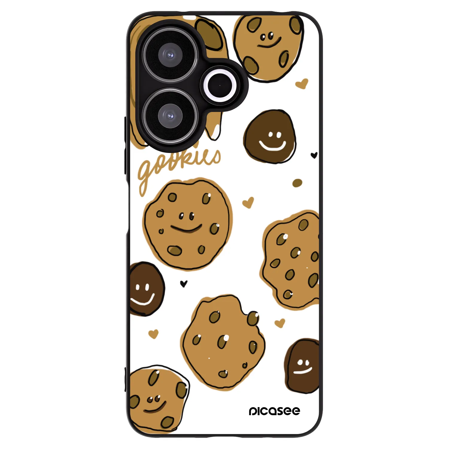 Picasee silikonowe czarne etui na Xiaomi Redmi 13 4G - Gookies