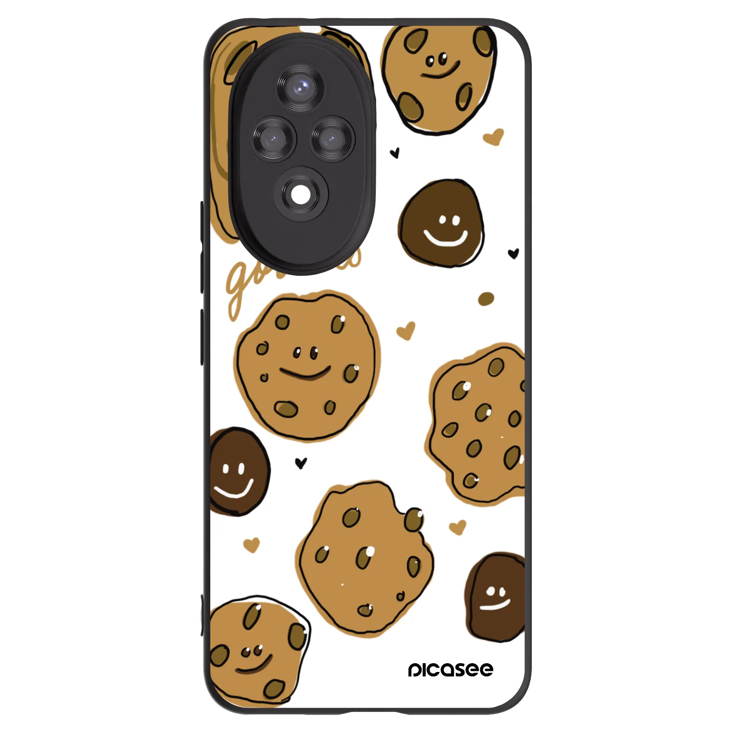 Picasee silikonowe czarne etui na Honor 200 Pro 5G - Gookies