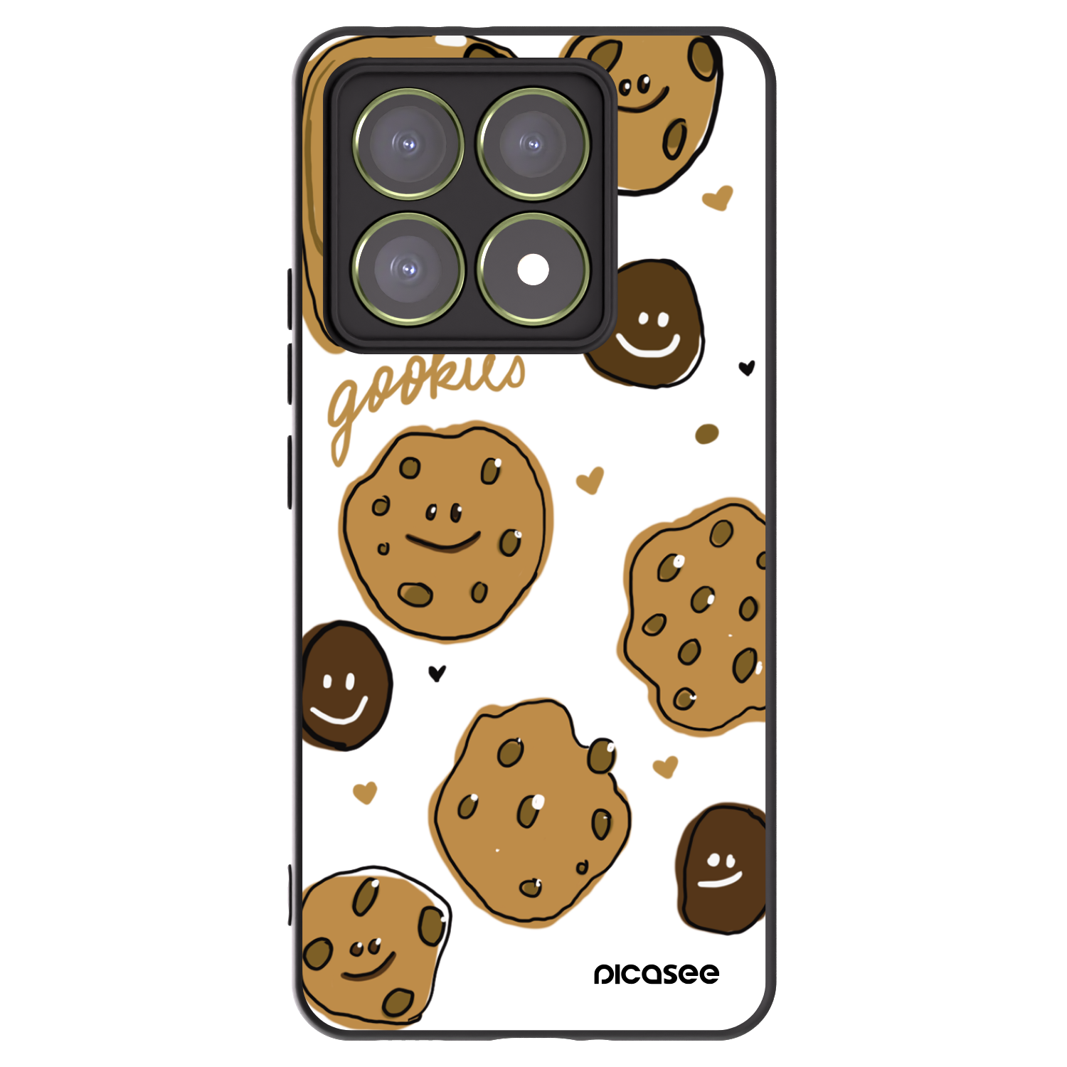 Picasee silikonowe czarne etui na Xiaomi 14T - Gookies