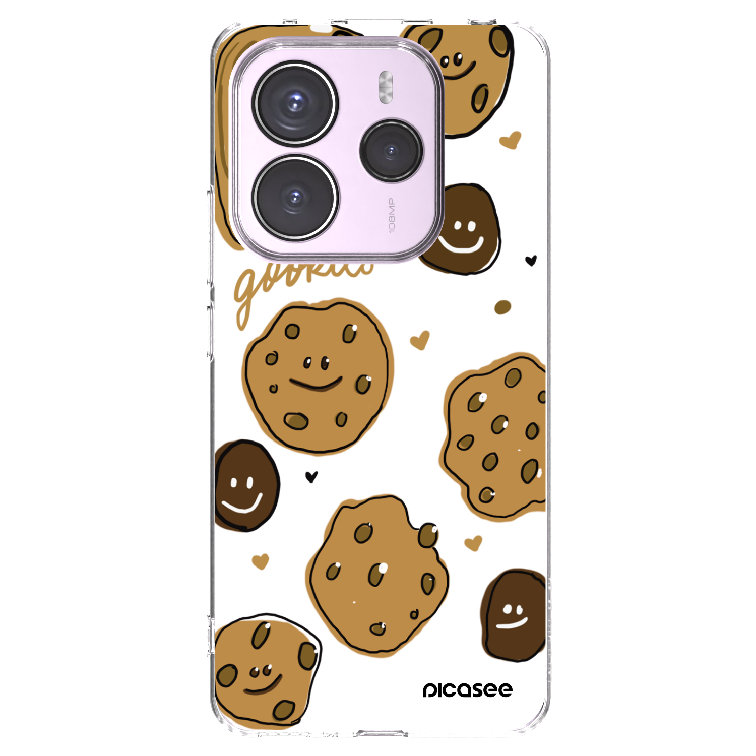 Picasee silikonowe przeźroczyste etui na Xiaomi Redmi Note 14 5G - Gookies