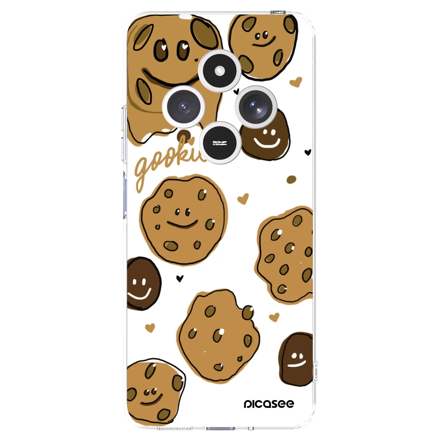 Picasee silikonowe przeźroczyste etui na Xiaomi Redmi 14C - Gookies