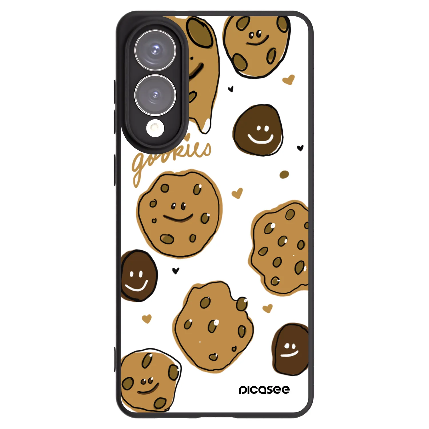 Picasee silikonowe czarne etui na Samsung Galaxy S25 Edge 5G - Gookies
