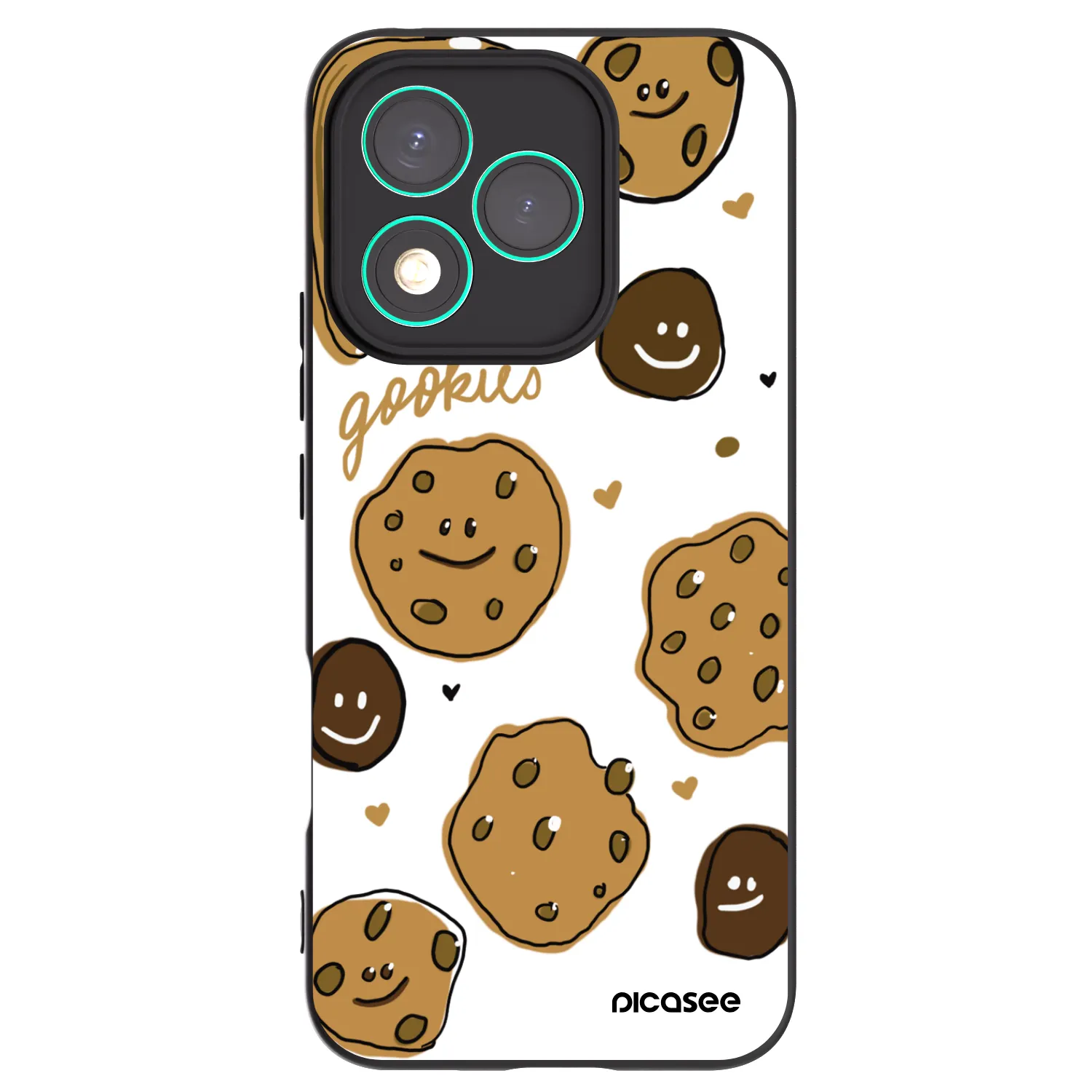 Picasee silikonowe czarne etui na Honor 400 Lite 5G - Gookies