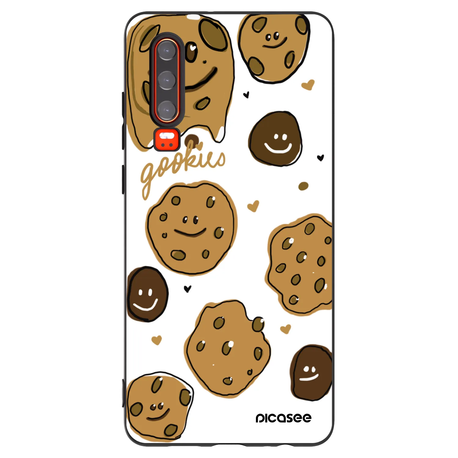 Picasee silikonowe czarne etui na Huawei P30 - Gookies