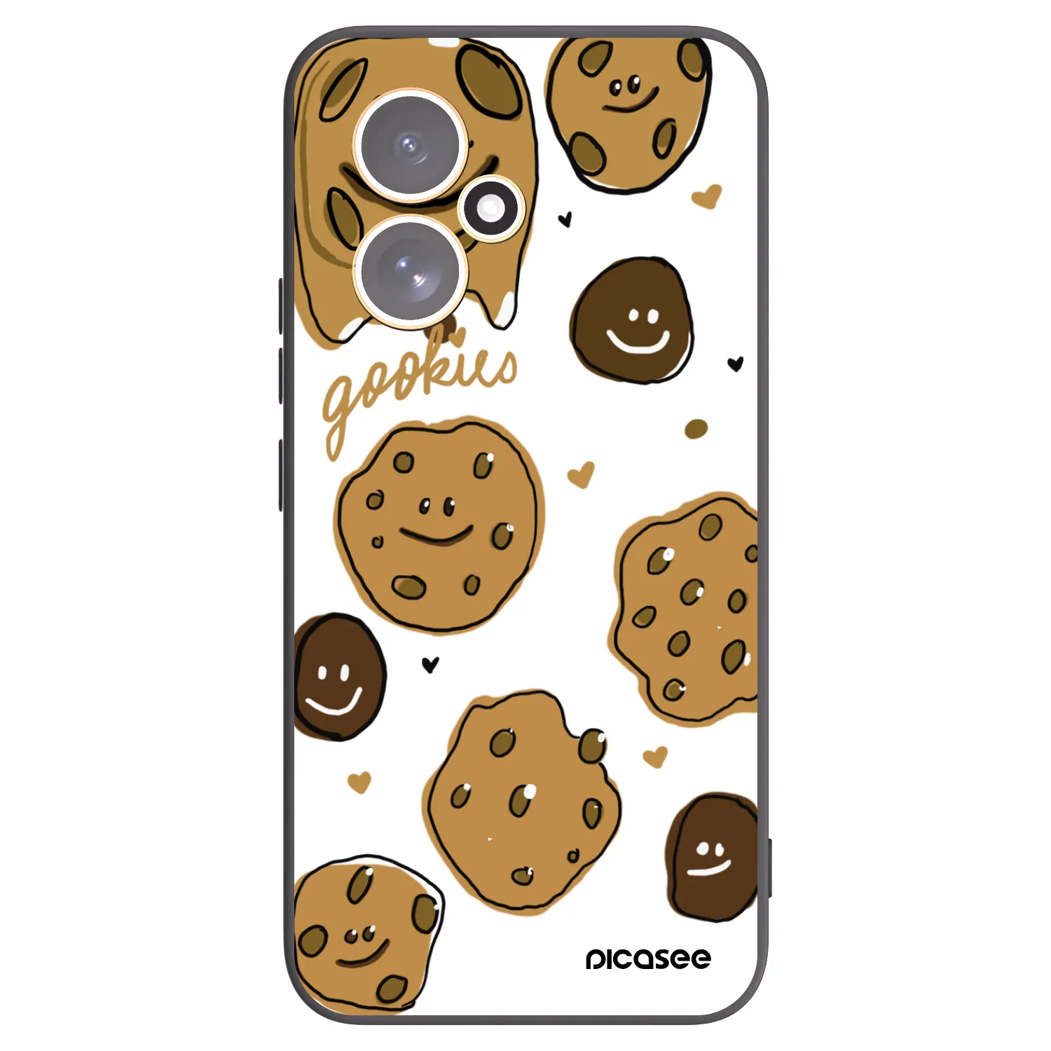 Picasee silikonowe czarne etui na Honor 400 5G - Gookies