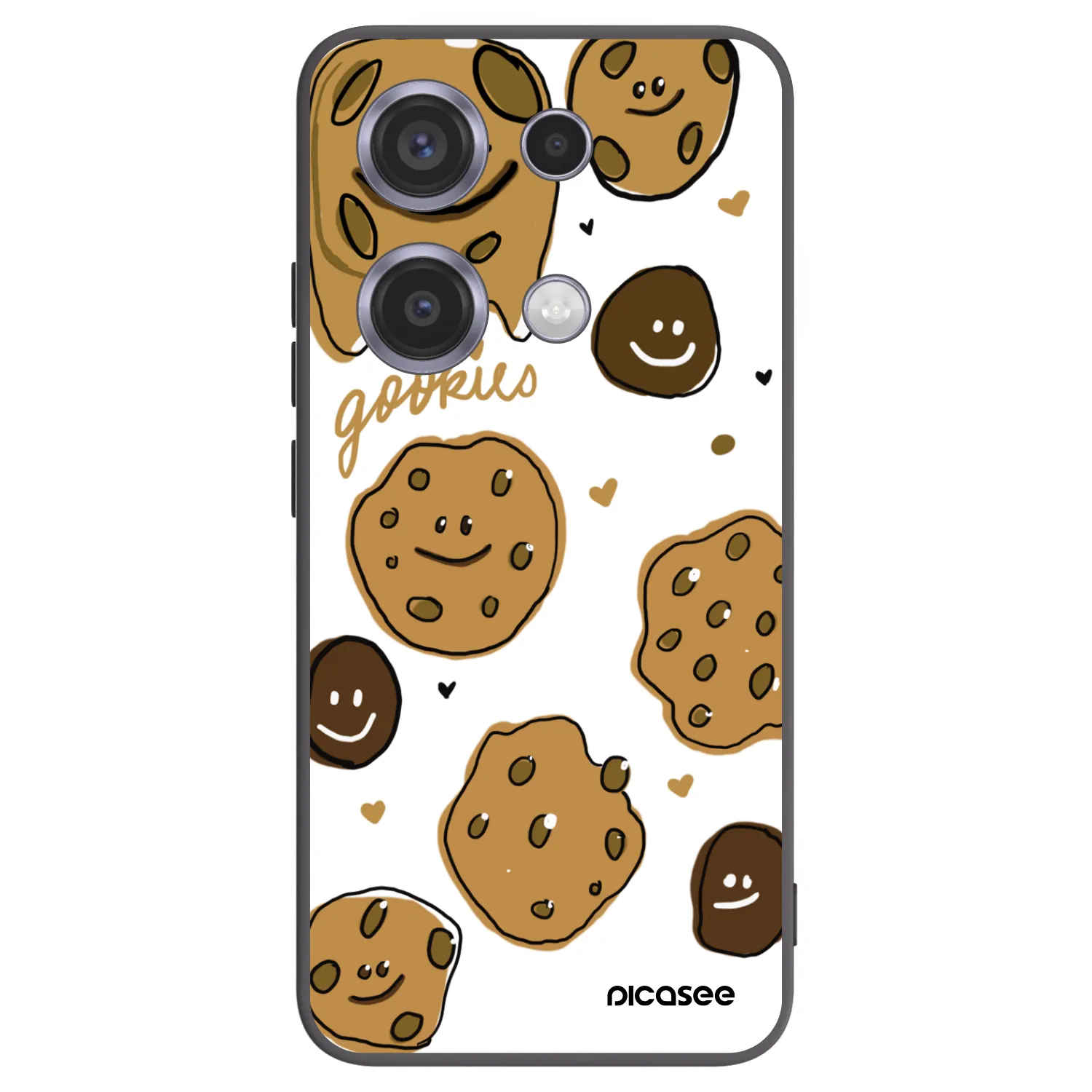 Picasee silikonowe czarne etui na Xiaomi Redmi Note 14S - Gookies