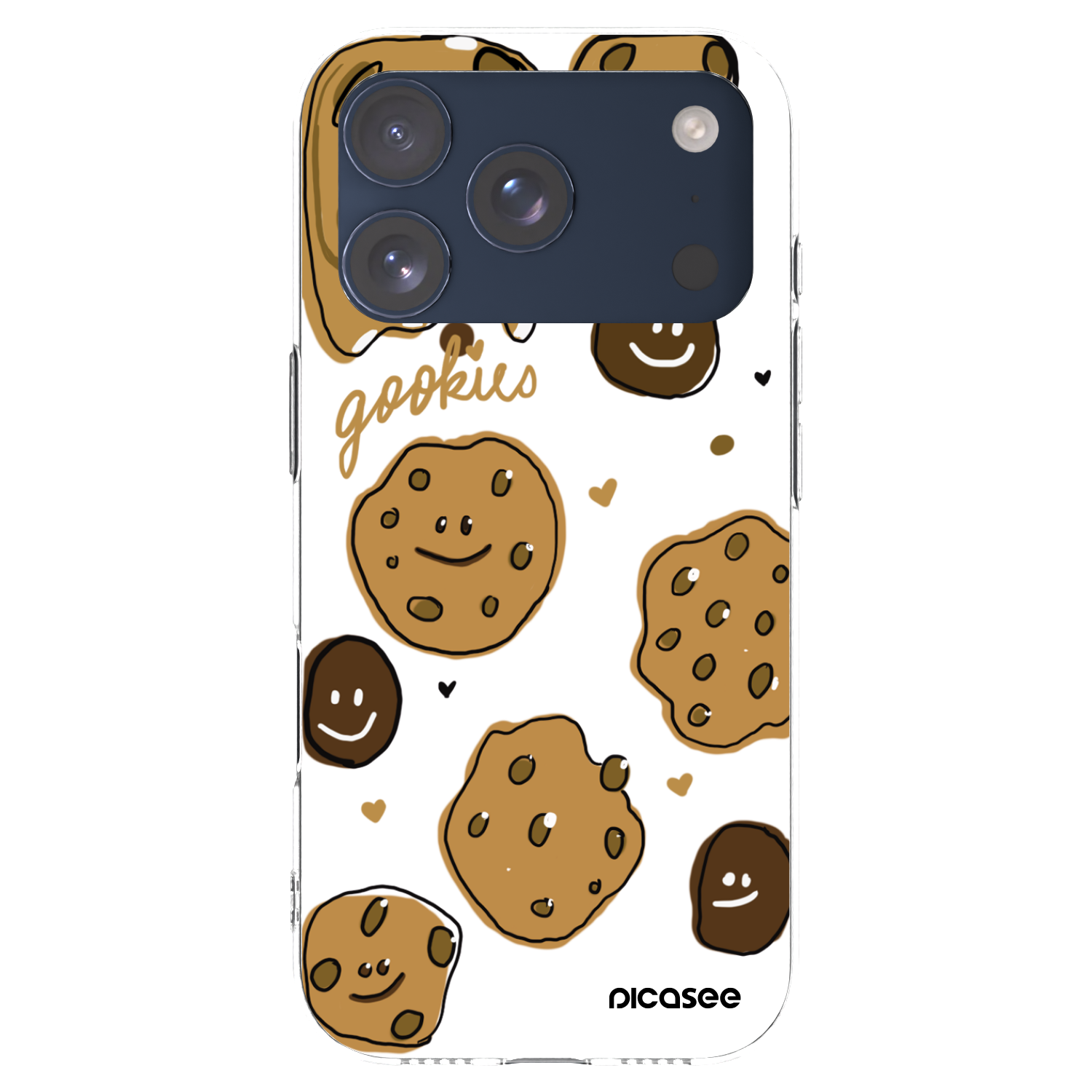 Picasee silikonowe przeźroczyste etui na Apple iPhone 17 Pro - Gookies