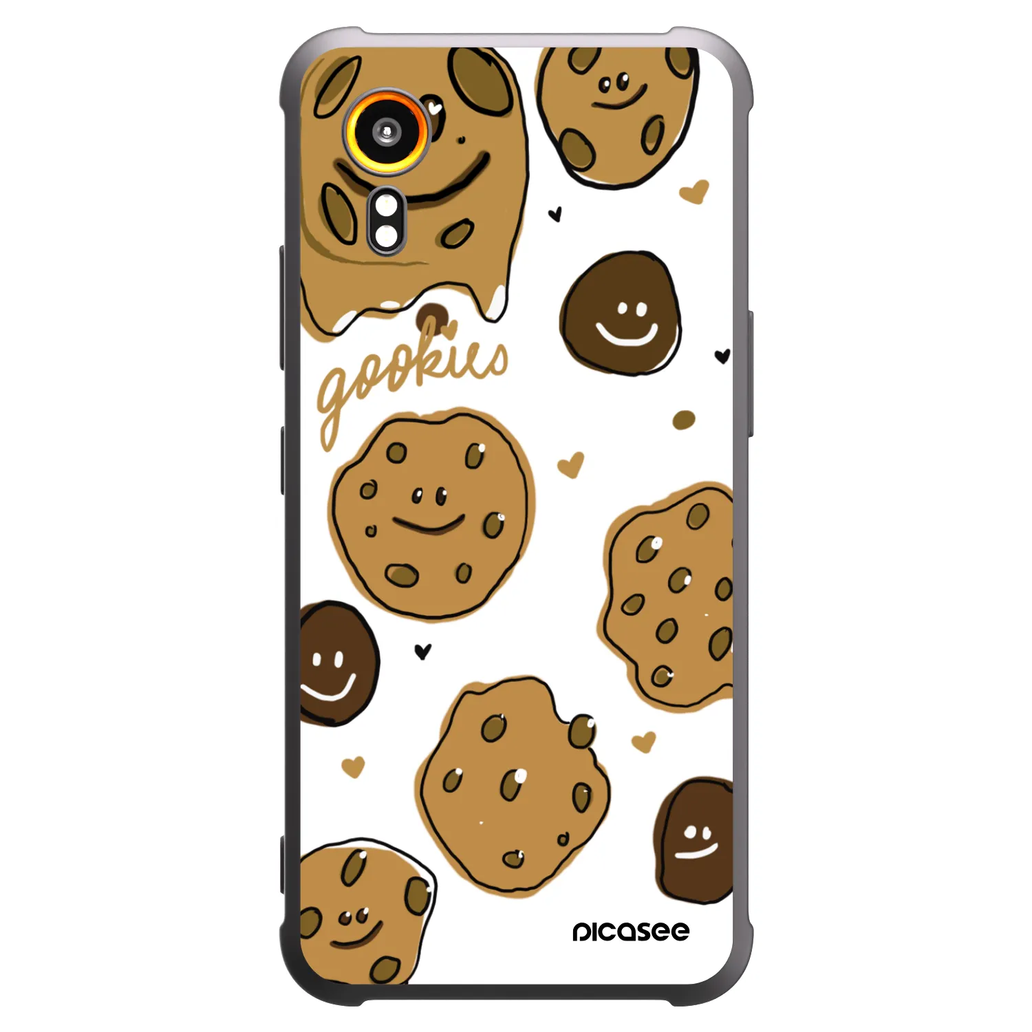 Picasee silikonowe czarne etui na Samsung Galaxy Xcover 7 - Gookies