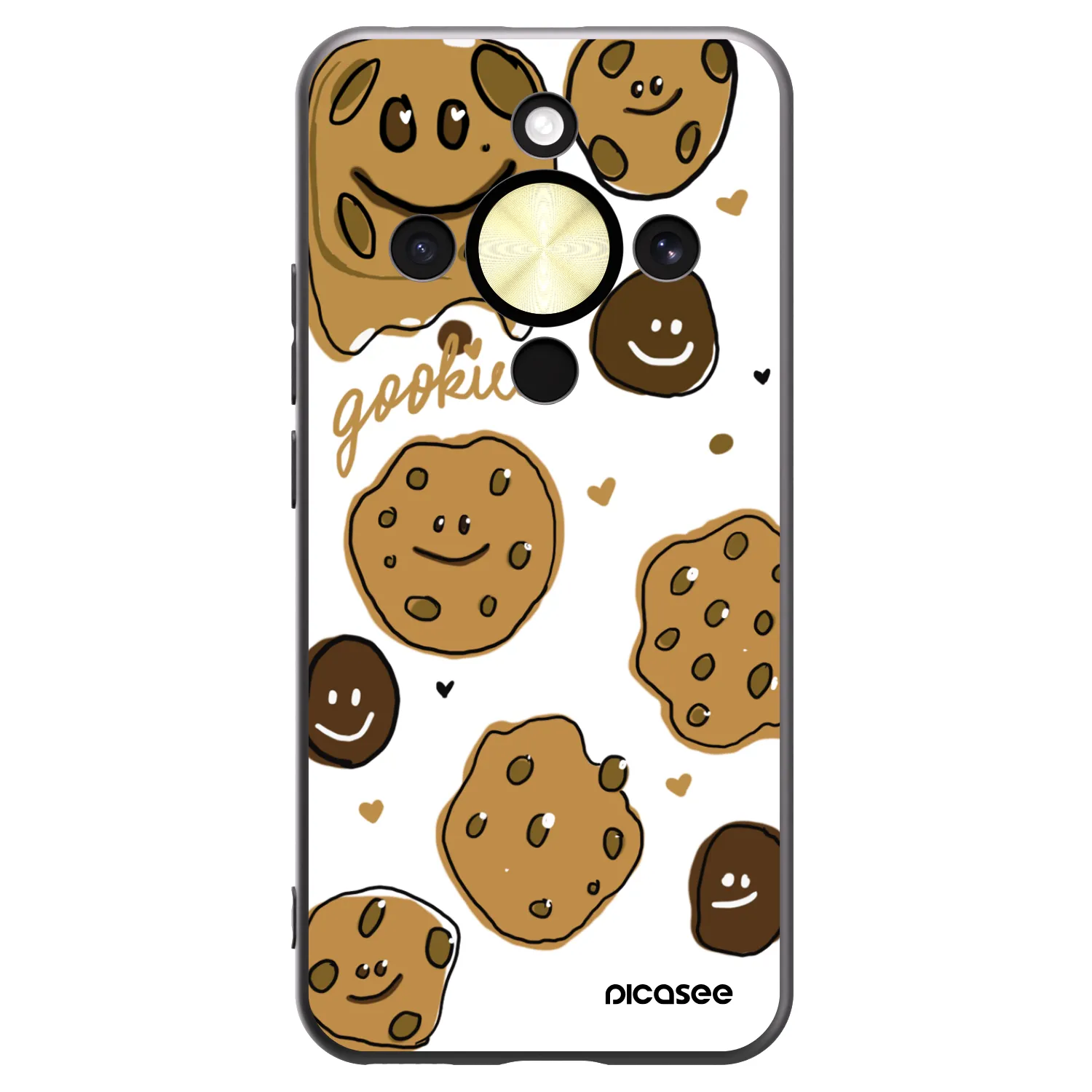 Picasee silikonowe czarne etui na Honor Magic8 Lite 5G - Gookies