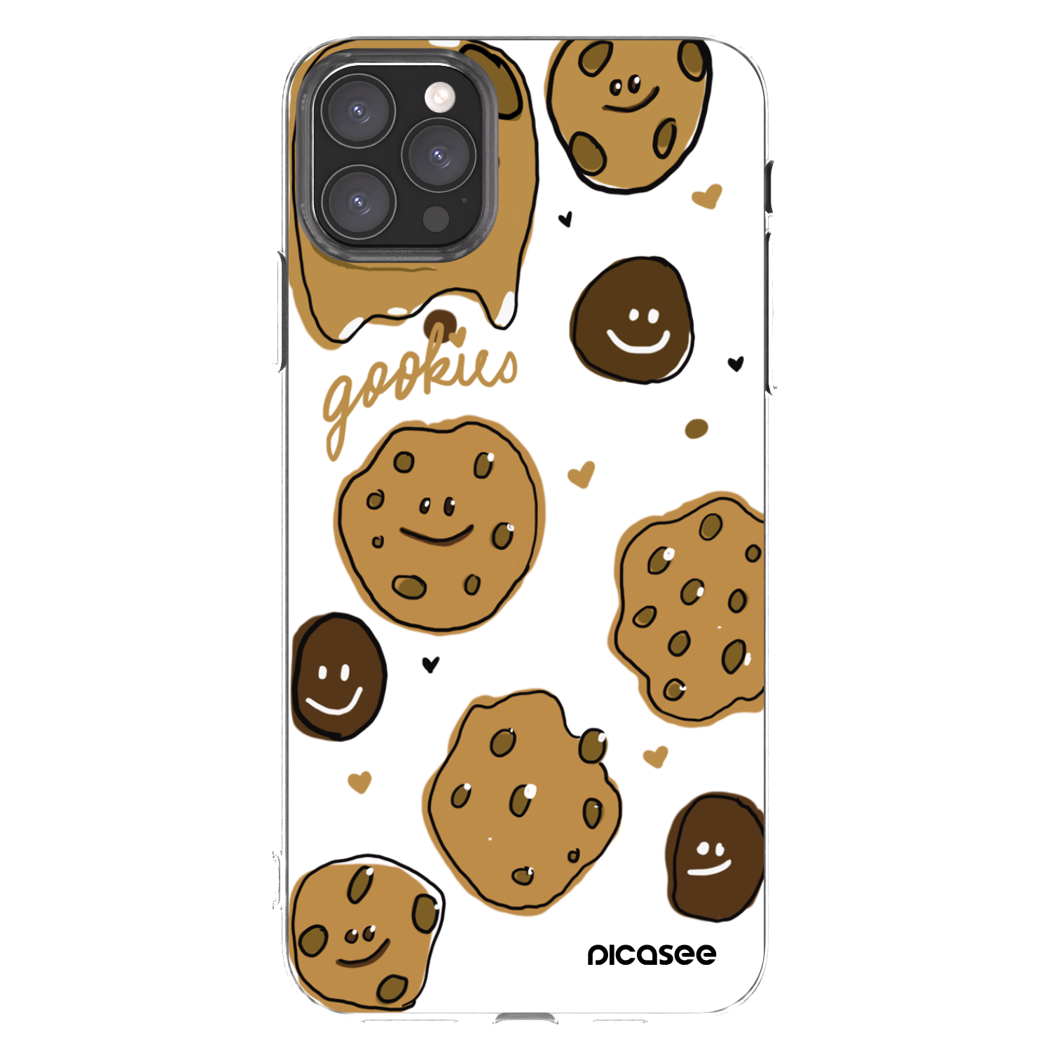 Picasee silikonowe przeźroczyste etui na Apple iPhone 11 Pro Max - Gookies