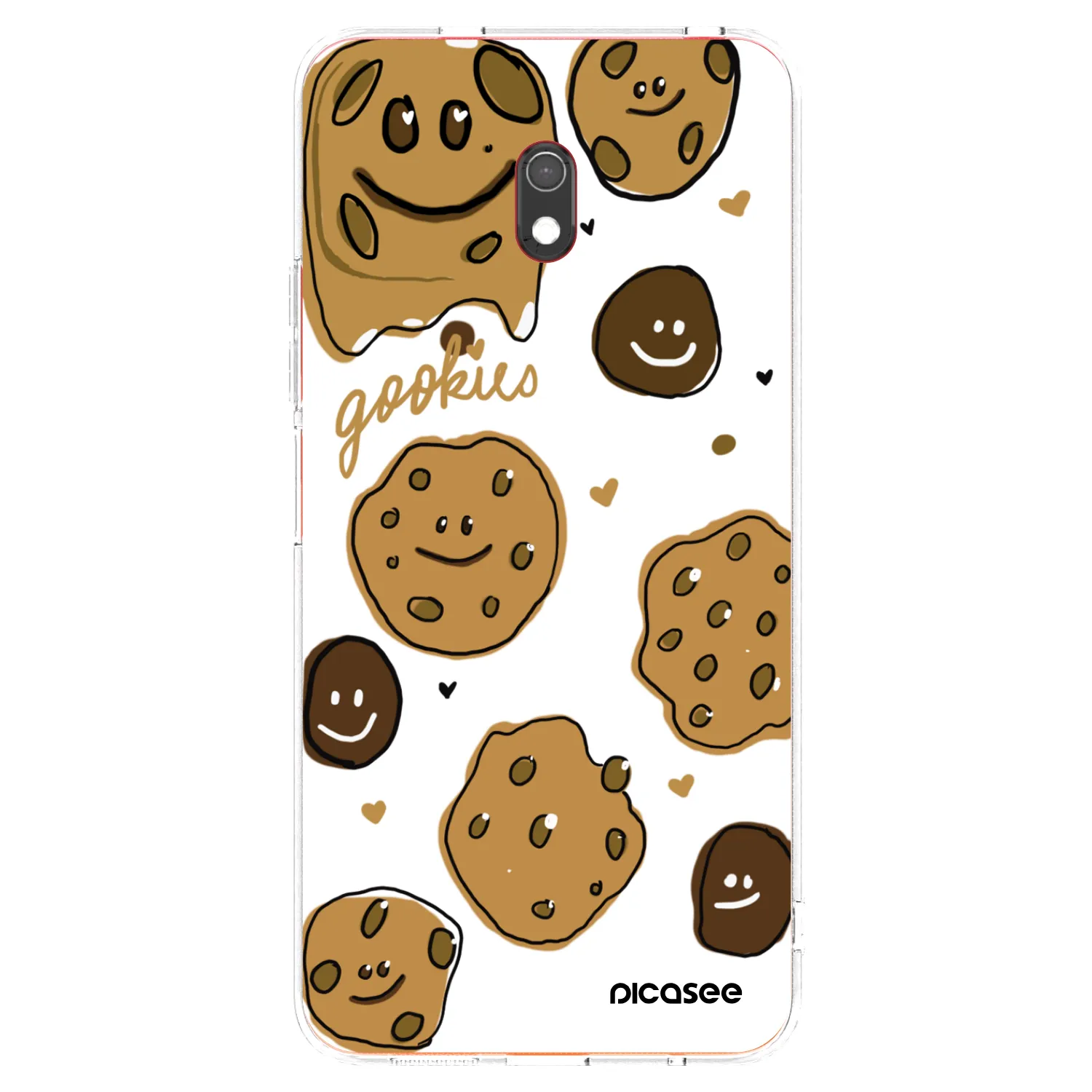 Picasee silikonowe przeźroczyste etui na Xiaomi Redmi 8A - Gookies