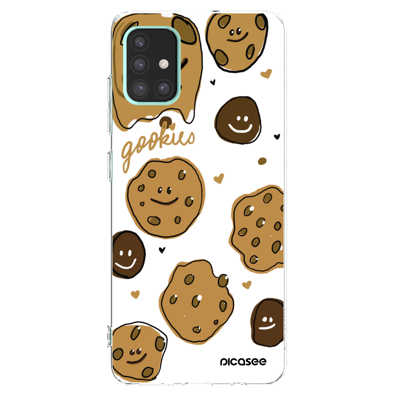 Picasee silikonowe przeźroczyste etui na Samsung Galaxy A51 A515F - Gookies