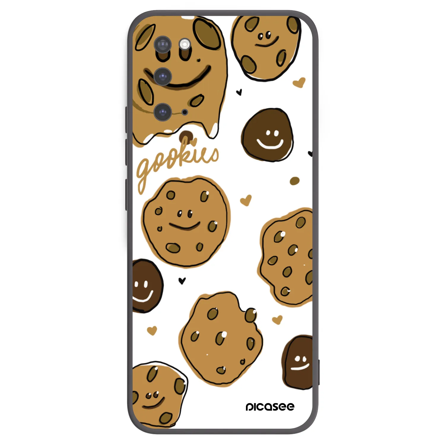 Picasee silikonowe czarne etui na Samsung Galaxy S20 G980F - Gookies