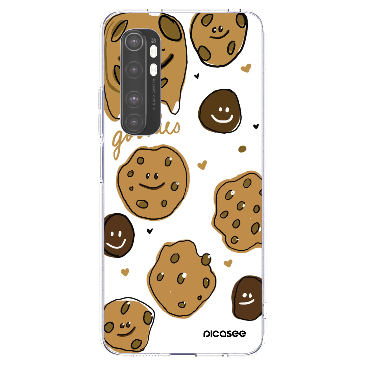 Picasee silikonowe przeźroczyste etui na Xiaomi Mi Note 10 Lite - Gookies