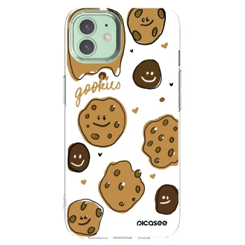 Picasee silikonowe przeźroczyste etui na Apple iPhone 12 - Gookies