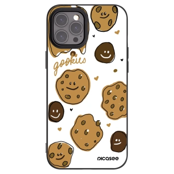 Picasee silikonowe czarne etui na Apple iPhone 12 Pro Max - Gookies