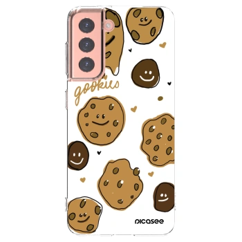Picasee silikonowe przeźroczyste etui na Samsung Galaxy S21 5G G991B - Gookies