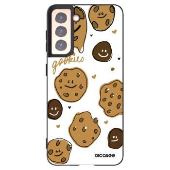 Picasee silikonowe czarne etui na Samsung Galaxy S21 5G G991B - Gookies