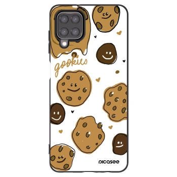 Picasee silikonowe czarne etui na Samsung Galaxy A12 A125F - Gookies