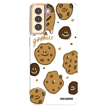 Picasee silikonowe przeźroczyste etui na Samsung Galaxy S21+ 5G G996F - Gookies
