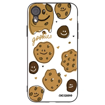 Picasee silikonowe czarne etui na Apple iPhone XR - Gookies