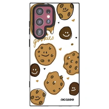 Picasee silikonowe czarne etui na Samsung Galaxy S22 Ultra 5G - Gookies