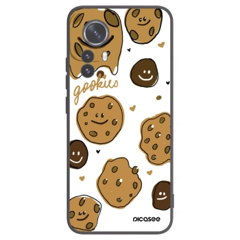 Picasee silikonowe czarne etui na Xiaomi 12 Pro - Gookies