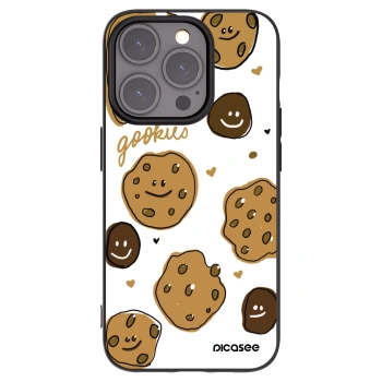 Picasee silikonowe czarne etui na Apple iPhone 15 Pro - Gookies