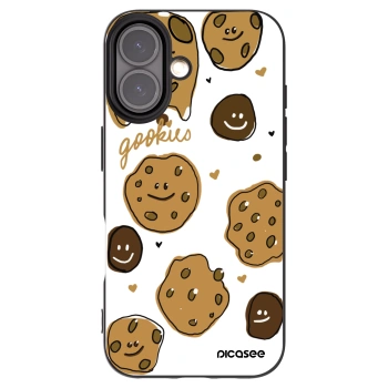Picasee silikonowe czarne etui na Apple iPhone 16 - Gookies