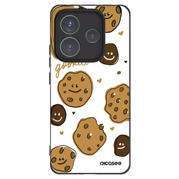 Picasee silikonowe czarne etui na Xiaomi Redmi Note 14 5G - Gookies
