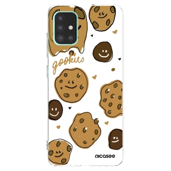 Picasee silikonowe przeźroczyste etui na Samsung Galaxy A51 A515F - Gookies