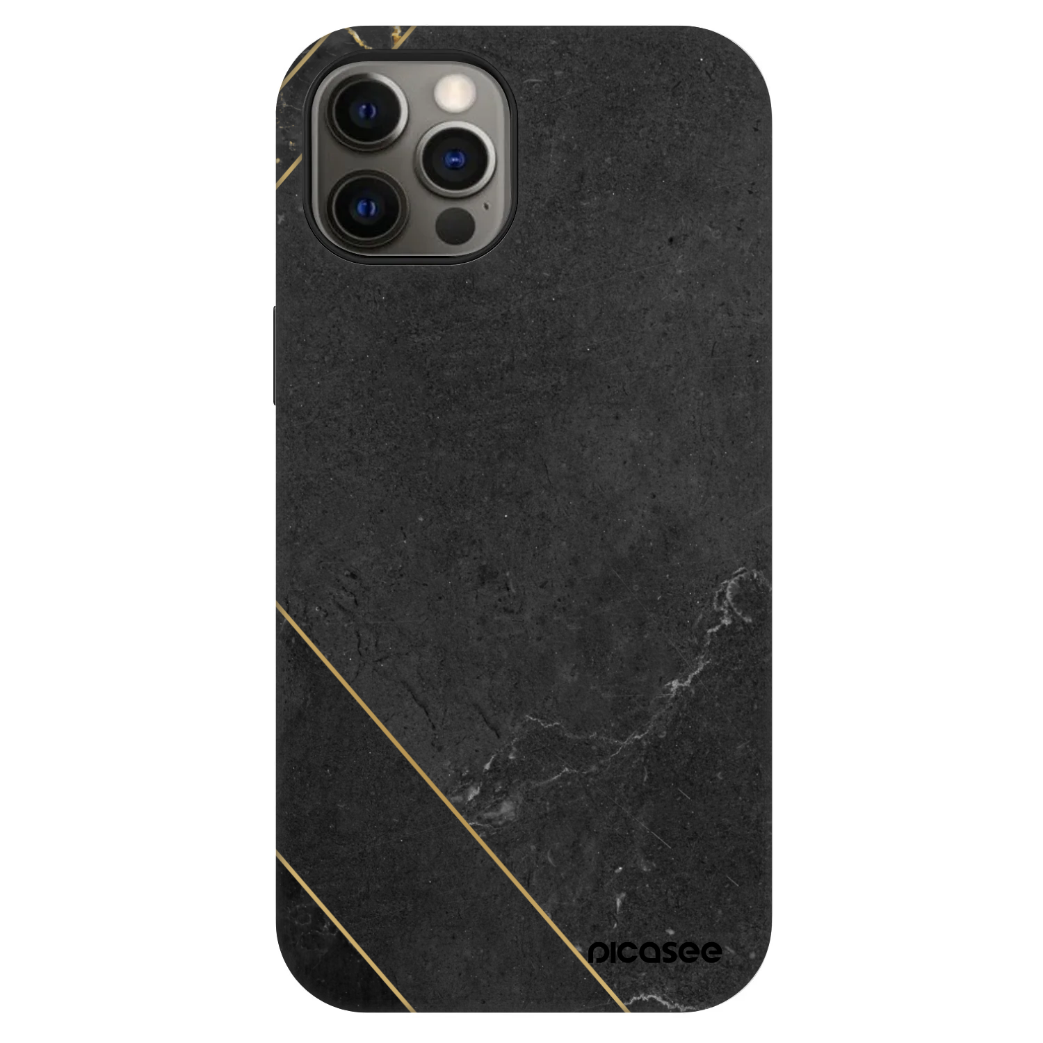 Picasee Fashion Case MagSafe na Apple iPhone 12 Pro - Black tile