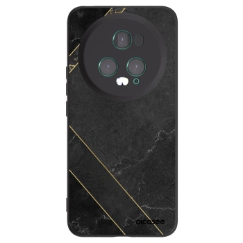 Picasee silikonowe czarne etui na Honor Magic5 Pro - Black tile