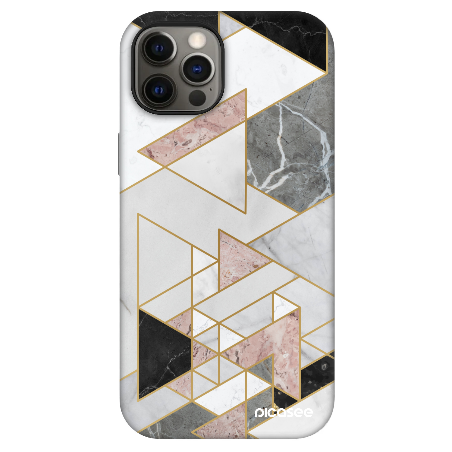 Picasee Fashion Case MagSafe na Apple iPhone 12 Pro - Light geometry