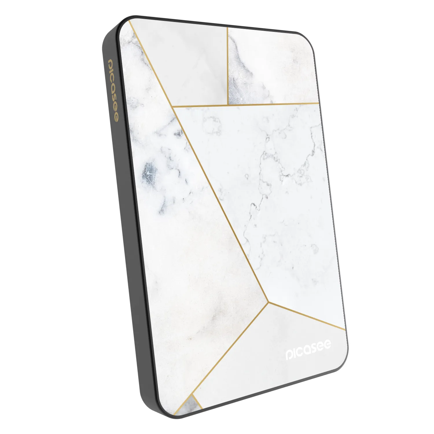 Picasee Powerbank z MagSafe 5 000 mAh Szary - White tile