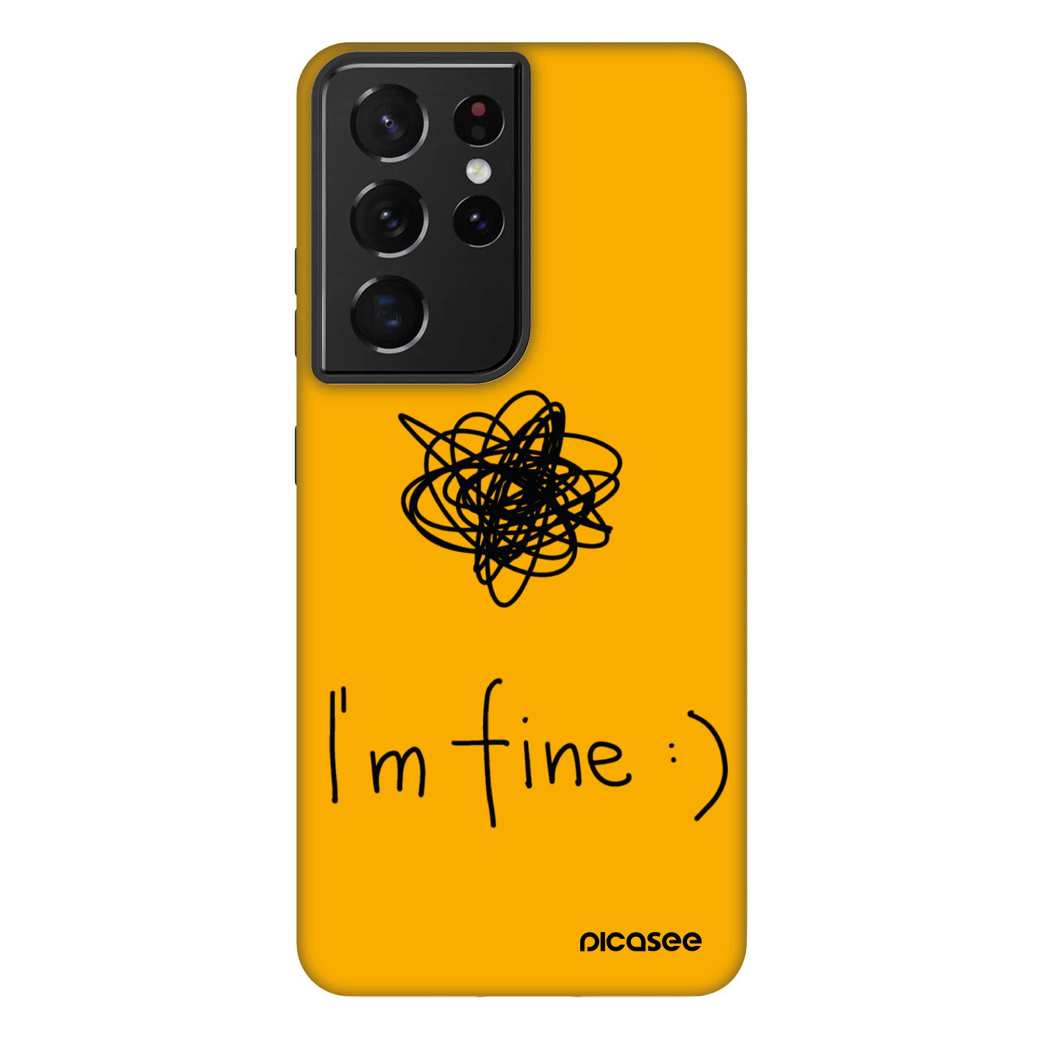 Picasee Fashion Case na Samsung Galaxy S21 Ultra 5G G998B - I am fine