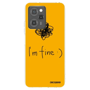 Picasee silikonowe przeźroczyste etui na Xiaomi Poco X5 Pro - I am fine