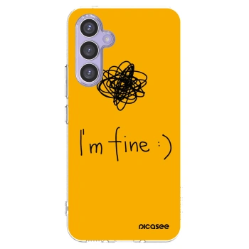 Picasee silikonowe przeźroczyste etui na Samsung Galaxy A54 5G A546B - I am fine