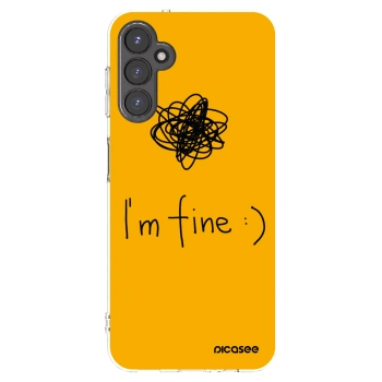 Picasee silikonowe przeźroczyste etui na Samsung Galaxy A14 5G A146P - I am fine