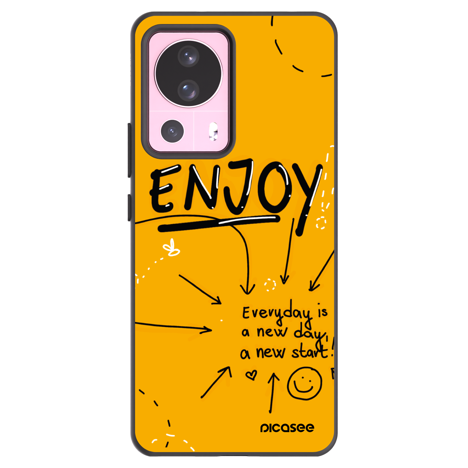 Picasee silikonowe czarne etui na Xiaomi 13 Lite - Enjoy