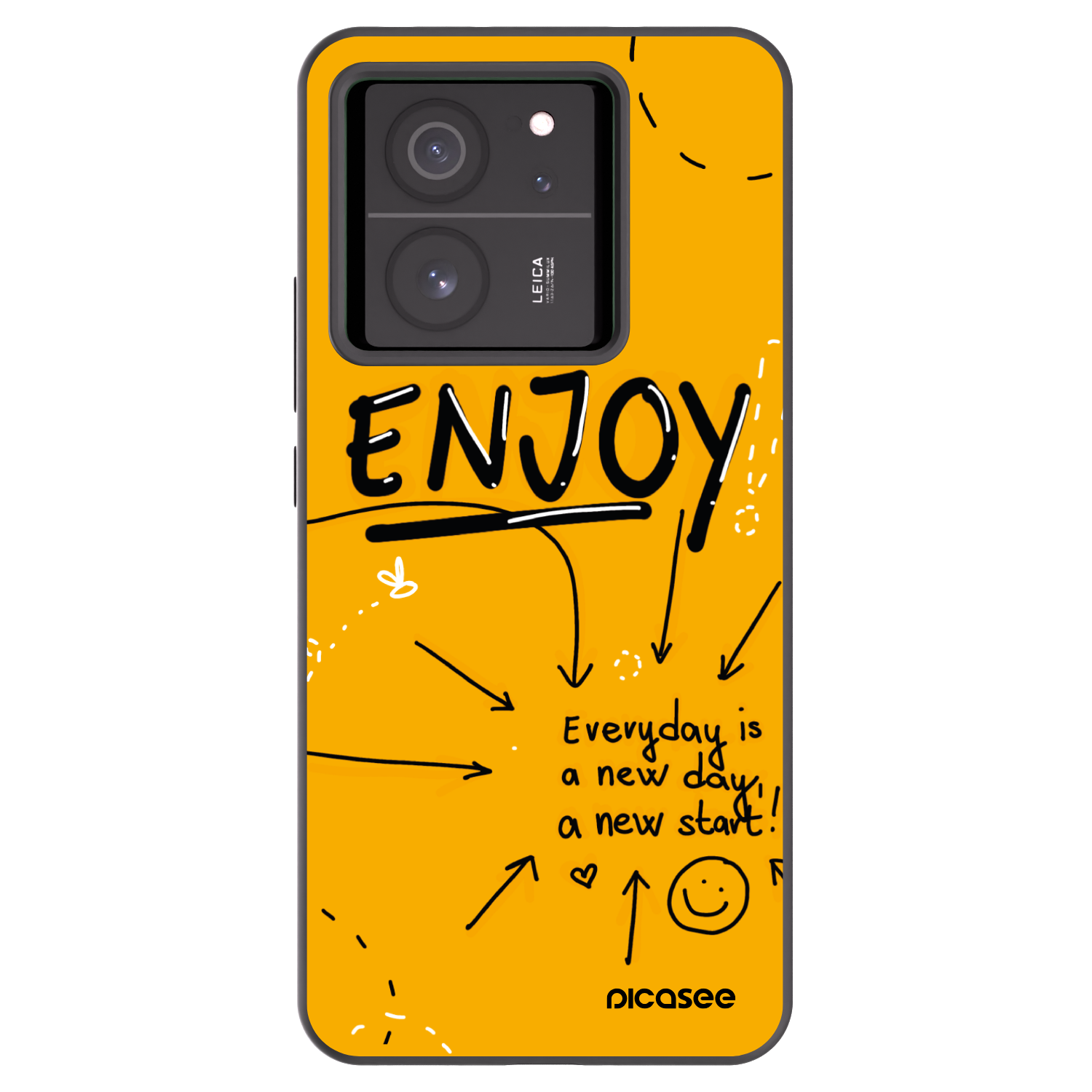 Picasee silikonowe czarne etui na Xiaomi 13T Pro - Enjoy