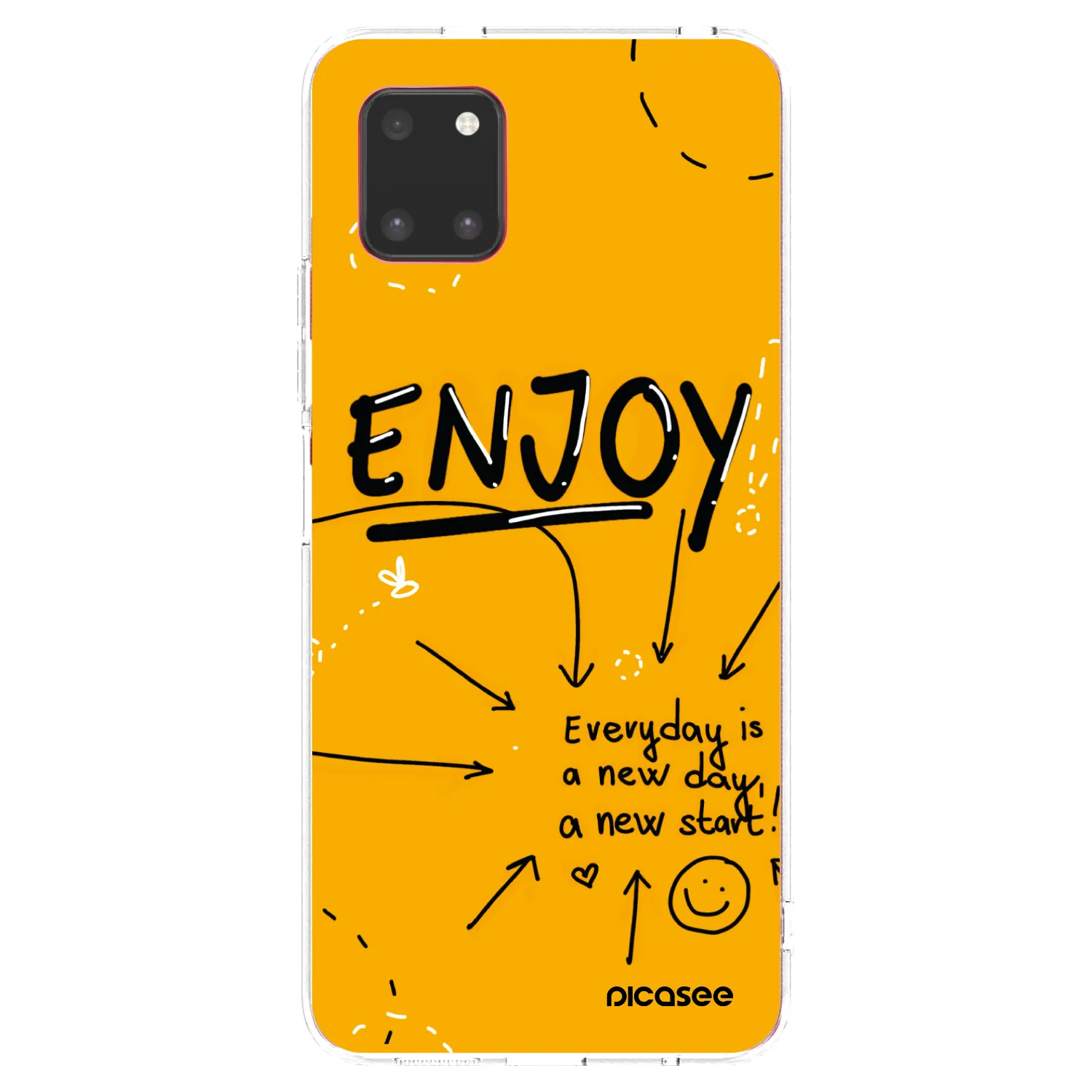 Picasee silikonowe przeźroczyste etui na Samsung Galaxy Note 10 Lite N770F - Enjoy
