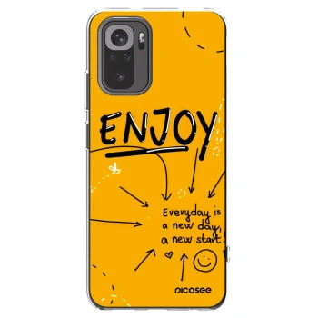 Picasee silikonowe przeźroczyste etui na Xiaomi Redmi Note 10 - Enjoy