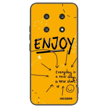 Picasee silikonowe czarne etui na Honor Magic4 Lite 5G - Enjoy